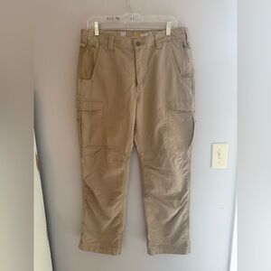 Carhartt Men’s Force Extremes Relaxed Fit Tan Cargo Work Pants SZ 34X30 Utility